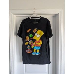 Men’s The Simpsons Bart Simpson Short Sleeve T-Shirt Brand New Size L